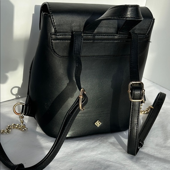 Call It Spring Black Quilted Backpack with Gold Accents - Picture 3 of 12